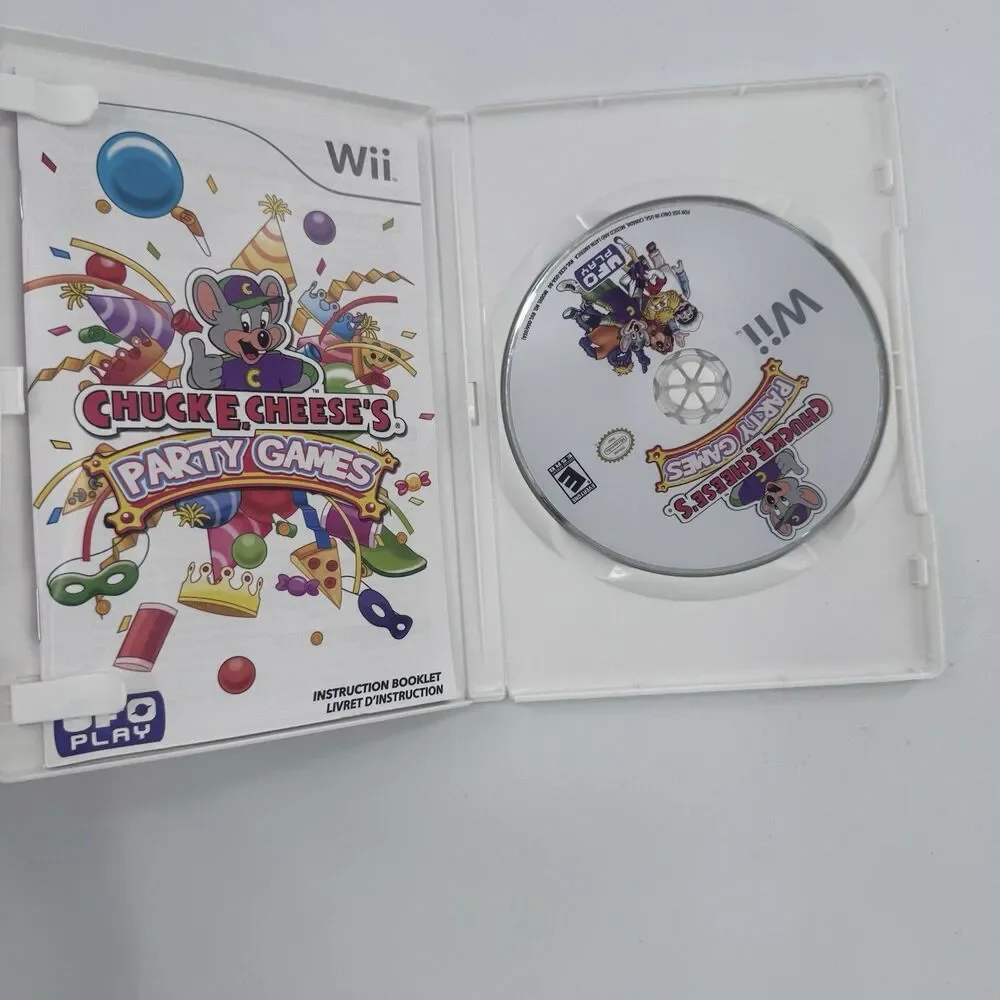 Chuck E. Cheese's Party Games (Nintendo Wii, 2010) CIB Tested Fast Shipping